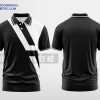 Mẫu uniform polo Bảo Châu Màu đen thiết kế cá tính DPP2404