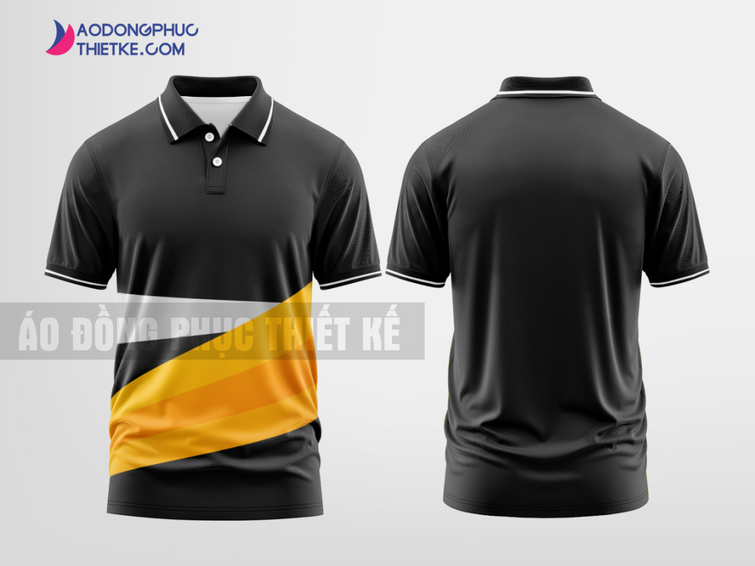 Mẫu uniform polo Sơn Tài Màu đen thiết kế in đẹp DPP2157