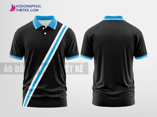 Mẫu uniform polo Thảo My Màu đen thiết kế giá rẻ DPP2385