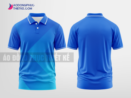 Mẫu áo đồng phục có cổ Nguyên Tố Holdings Màu xanh biển thiết kế đẳng cấp DPP2880