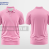 Mẫu áo đồng phục có cổ Tri Thức Holdings Màu hồng thiết kế in đẹp DPP2842