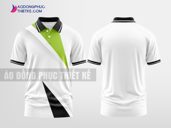 Mẫu áo đồng phục công ty có cổ Lửa Hồng Enterprises Màu trắng thiết kế cao cấp DPP2730