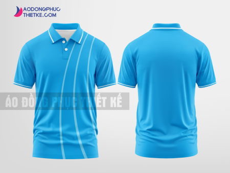 Mẫu áo đồng phục công ty có cổ Minh Khai Corporation Màu da trời thiết kế ấn tượng DPP2937