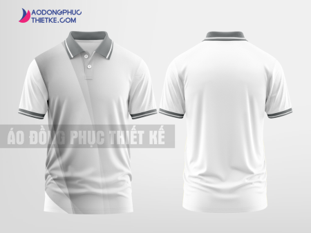 Mẫu áo đồng phục doanh nghiệp có cổ Cánh Diều Innovations Màu trắng thiết kế cá tính DPP2769