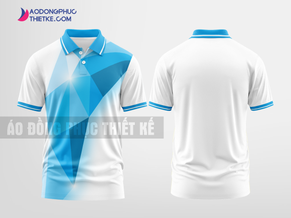 Mẫu áo đồng phục doanh nghiệp có cổ Mô Hình Innovations Màu xanh da trời thiết kế chất lượng DPP2817