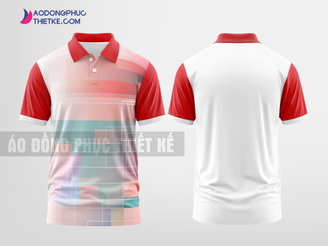 Mẫu áo đồng phục polo Nghệ Thuật Holdings Màu đỏ thiết kế ấn tượng DPP2824