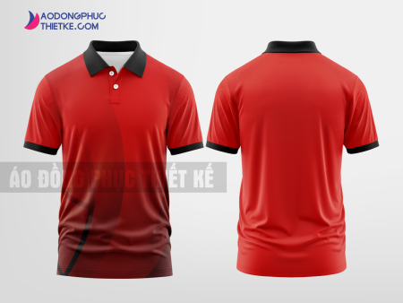 Mẫu áo đồng phục polo Ô Chợ Dừa Group Màu đỏ thiết kế độc DPP2926