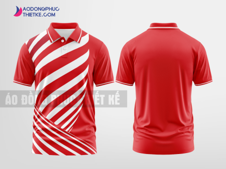 Mẫu áo đồng phục thun cổ bẻ Tổ Chức Corporation Màu đỏ tự thiết kế DPP2901