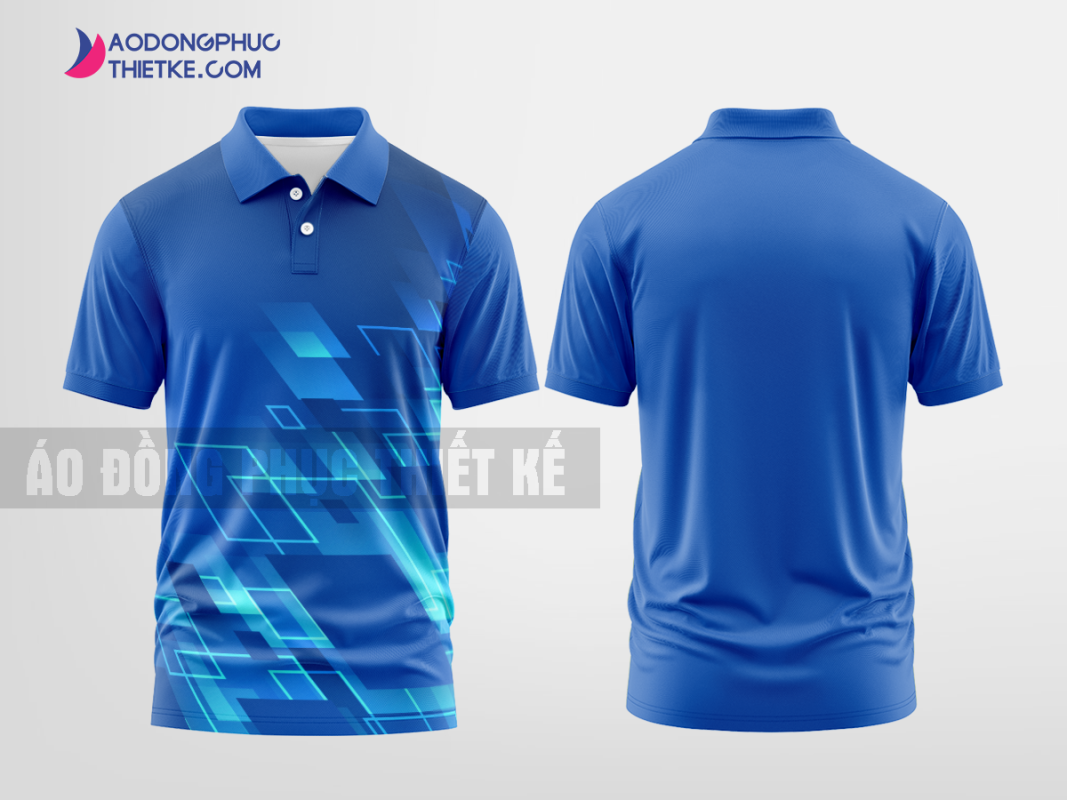 Mẫu áo đồng phục thun cổ bẻ Truyền Thống Holdings Màu xanh dương thiết kế đẹp DPP2844