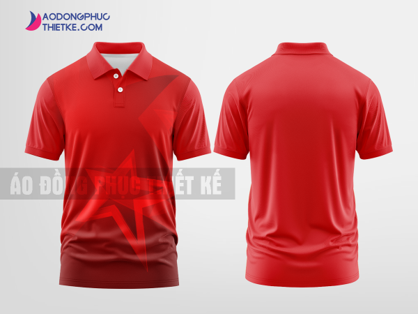 Mẫu áo phông đồng phục Hạnh Phúc Màu đỏ thiết kế đẹp DPP2607