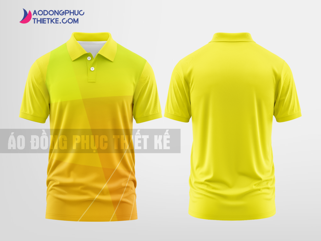Mẫu áo polo 3D đồng phục Cộng Đồng Innovations Màu vàng thiết kế thương hiệu DPP2869