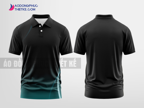 Mẫu áo polo 3D đồng phục Đồng Nhân Corporation Màu đen thiết kế đẳng cấp DPP2933