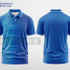 Mẫu áo polo 3D đồng phục Phú Quý Wealthy Màu xanh dương thiết kế sáng tạo DPP2707