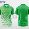 Mẫu áo polo 3D đồng phục Quỳnh Hương Màu xanh lá cây thiết kế cao cấp DPP2555