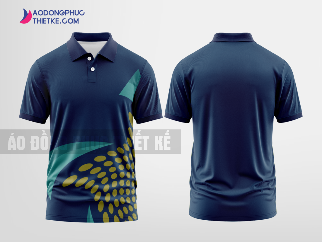 Mẫu áo polo 3D đồng phục Sông Hồng Holdings Màu tím than thiết kế đẹp DPP2726