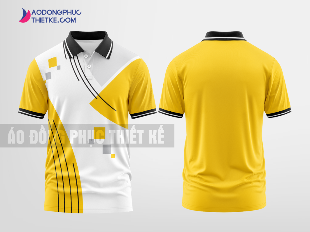 Mẫu áo polo 3D đồng phục Tiện Nghi Convenient Màu vàng thiết kế đẹp DPP2669