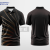 Mẫu áo polo 3D đồng phục Vương Quốc Holdings Màu đen thiết kế uy tín DPP2764
