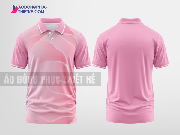 Mẫu áo polo công ty Công Lý Innovations Màu hồng thiết kế thương hiệu DPP2783