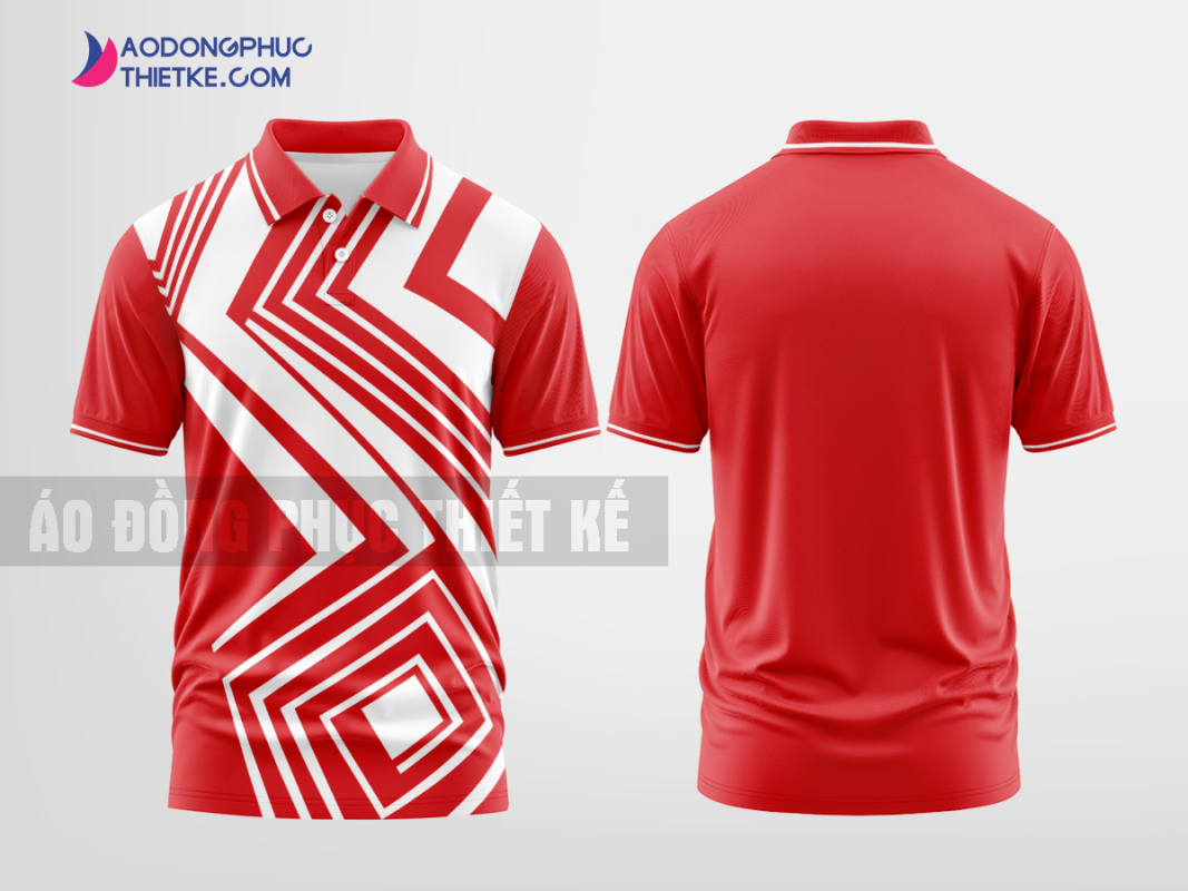 Mẫu áo polo công ty Phồn Thịnh Abundant Màu đỏ thiết kế thương hiệu DPP2697