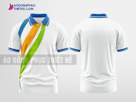 Mẫu áo polo công ty Phú Thuận Corporation Màu trắng thiết kế đẳng cấp DPP2999