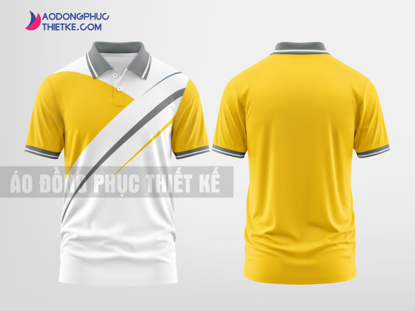 Mẫu áo polo doanh nghiệp Lạc Việt Màu vàng thiết kế tương lai DPP2620
