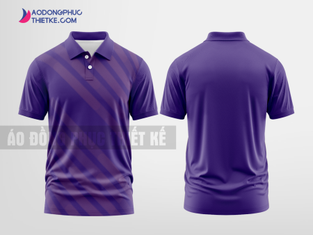 Mẫu áo polo doanh nghiệp Lịch Sử Holdings Màu tím thiết kế may đẹp DPP2858