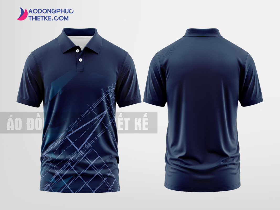 Mẫu áo polo doanh nghiệp Phú Diễn Corporation Màu tím than thiết kế độc DPP2979