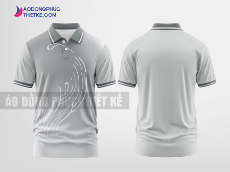 Mẫu áo polo doanh nghiệp Thanh Trì Corporation Màu bạc thiết kế chất lượng DPP2941