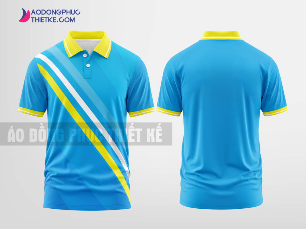 Mẫu áo polo doanh nghiệp Yêu Thích Holdings Màu xanh da trời thiết kế đẳng cấp DPP2820