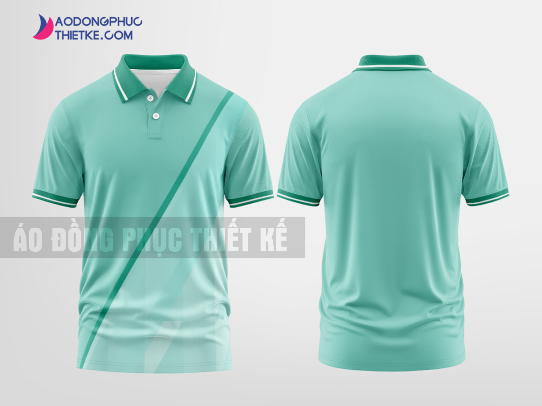Mẫu áo polo đồng phục Hiển Thị Innovations Màu xanh thổ thiết kế may đẹp DPP2811