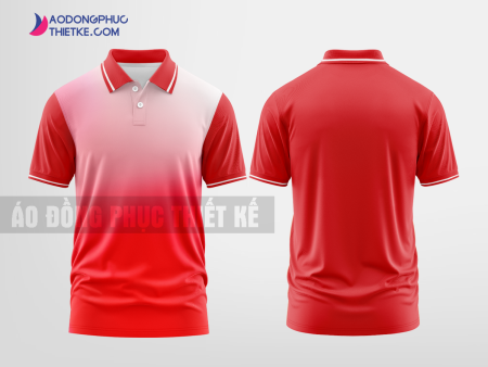 Mẫu áo polo đồng phục Thiên Trần Innovations Màu Đỏ Son thiết kế chất lượng DPP2763