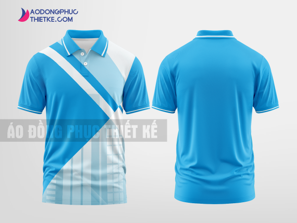 Mẫu áo thun đồng phục 3D Diệu Thu Màu xanh da trời thiết kế độc DPP2513