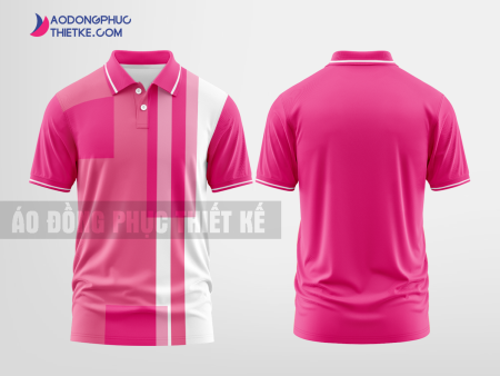 Mẫu áo thun đồng phục 3D Gia Ngọc Màu hồng thiết kế nam DPP2532