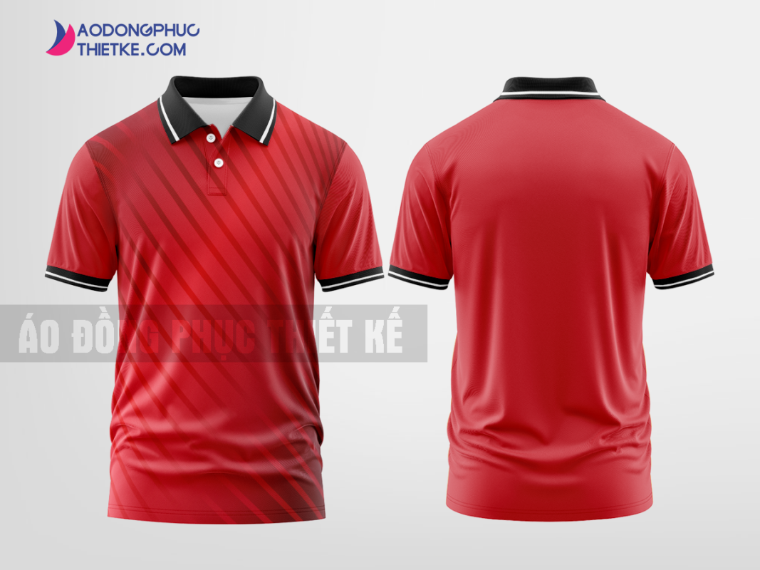 Mẫu áo thun đồng phục 3D Tiến Bộ Innovations Màu đỏ thiết kế nổi bật DPP2741