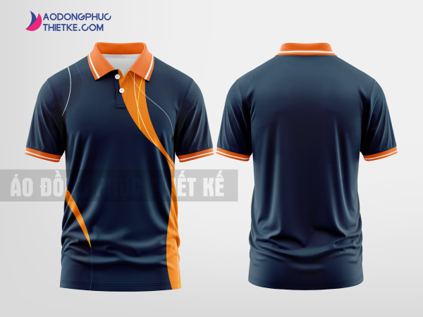 Mẫu áo thun đồng phục công ty Công Nghệ Màu tím than thiết kế thương hiệu DPP2561
