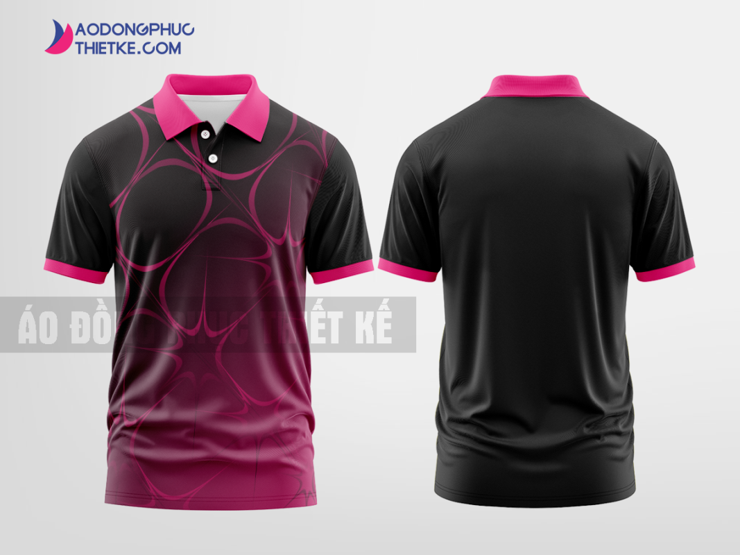 Mẫu áo thun đồng phục công ty Liễu Giai Solutions Màu hồng thiết kế đẳng cấp DPP2920