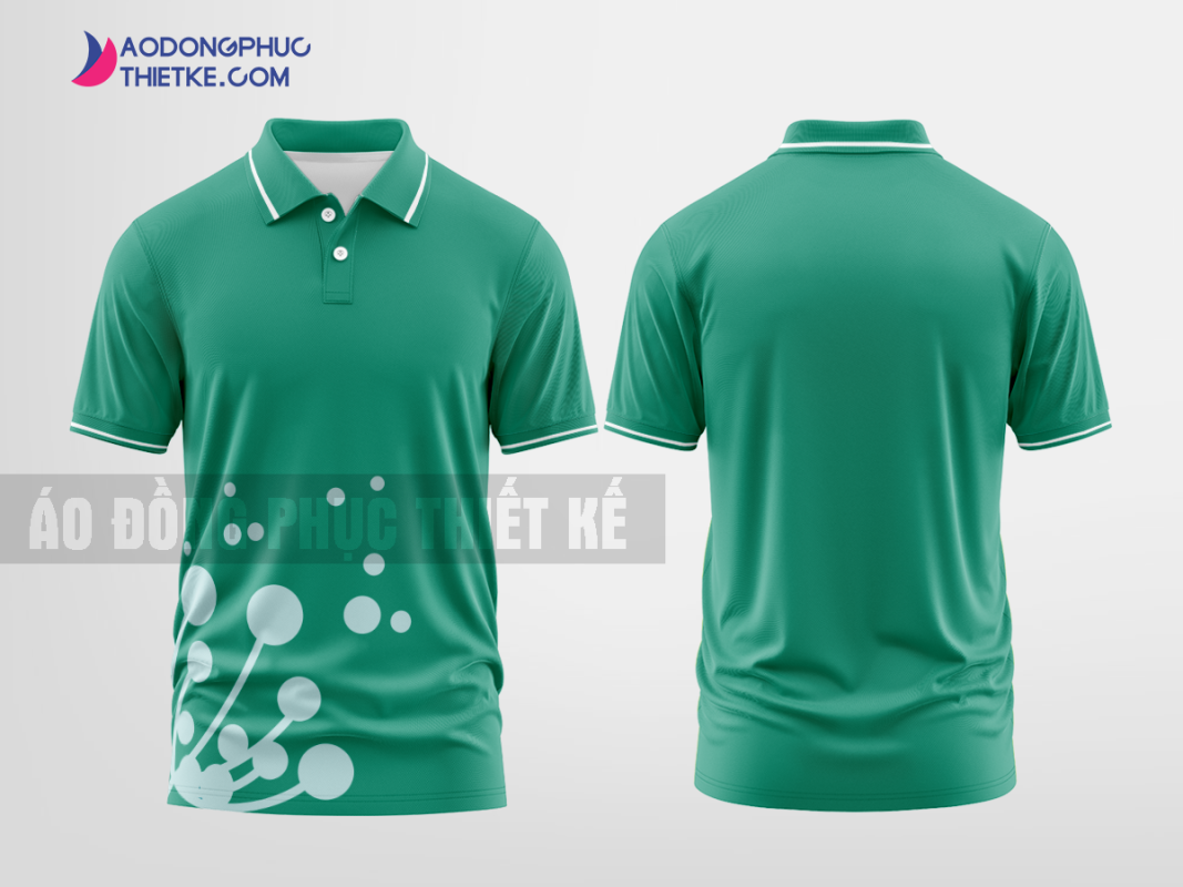 Mẫu áo thun đồng phục doanh nghiệp Hài Hòa Harmonious Màu ngọc thạch tự thiết kế DPP2714