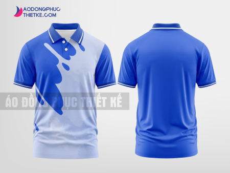 Mẫu áo thun đồng phục doanh nghiệp Phúc Đồng Enterprises Màu xanh dương thiết kế đẳng cấp DPP2959