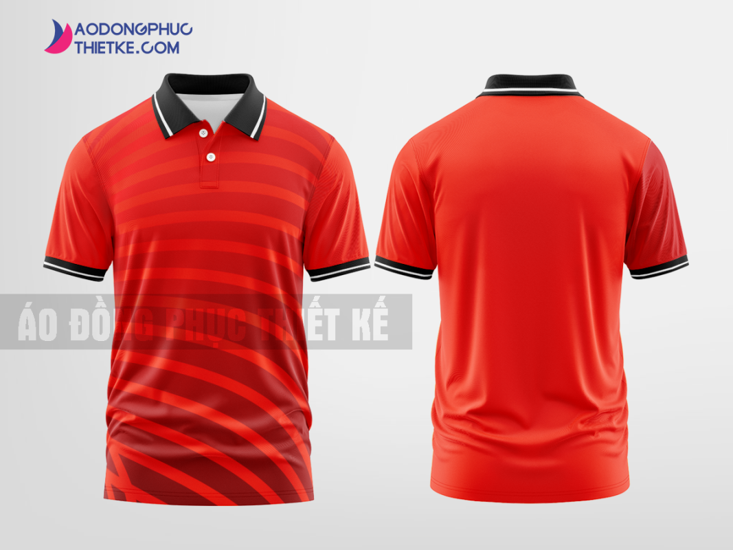 Mẫu áo thun đồng phục doanh nghiệp Thăng Trầm Innovations Màu đỏ thiết kế nam DPP2752