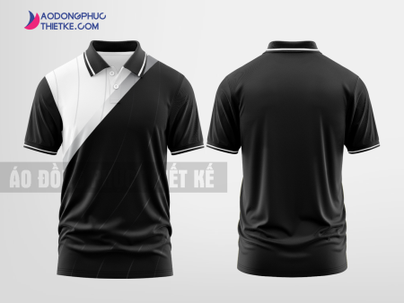 Mẫu áo thun đồng phục doanh nghiệp Trái Tim Holdings Màu đen thiết kế nam DPP2838