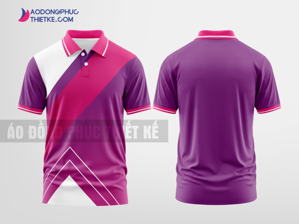 Mẫu áo thun đồng phục doanh nghiệp Trung Thực group Màu hồng thiết kế nổi bật DPP2921