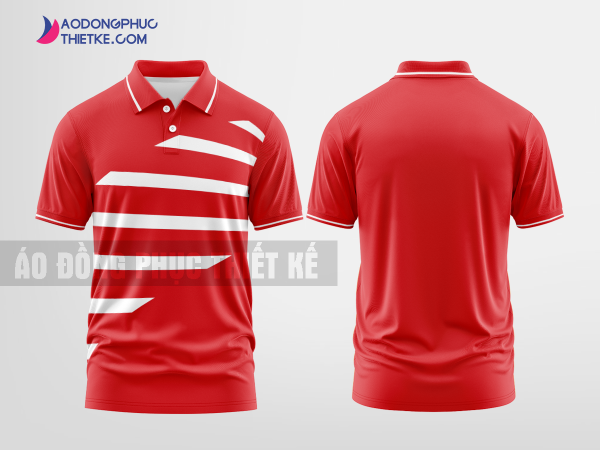 Mẫu đồng phục áo polo Hội Nhập Integrated Màu Đỏ thiết kế tương lai DPP2685