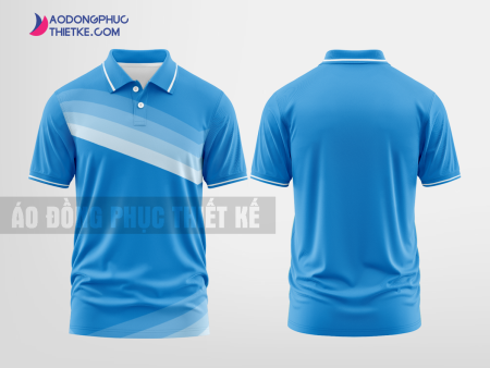 Mẫu đồng phục áo polo Mai Động Innovations Màu xanh da trời thiết kế in đẹp DPP2949