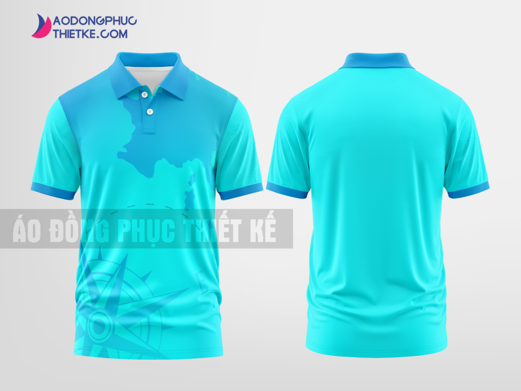 Mẫu đồng phục áo polo Mật Ngữ Innovations Màu xanh lơ tự thiết kế DPP2847