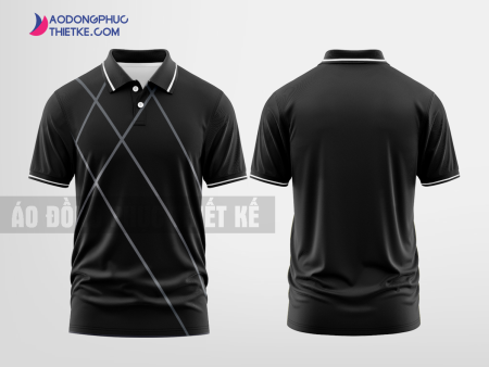 Mẫu uniform polo Mật Mã Holdings Màu đen thiết kế cao cấp DPP2848