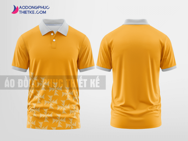 Mẫu áo đồng phục Bảo hiểm BSH màu cam thiết kế đẹp mẫu 1 DPP36A