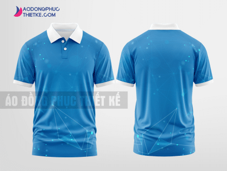 Mẫu áo đồng phục Bảo hiểm BaoVietlife màu xanh da trời thiết kế đẹp mẫu 3 DPP27C
