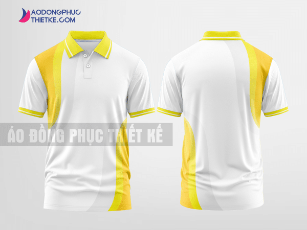 Mẫu áo đồng phục Tập Đoàn Sun Group màu vàng thiết kế đẹp mẫu 1 DPP40A