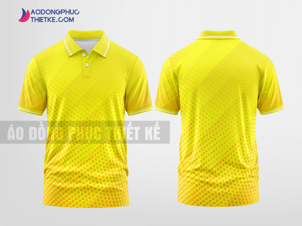 Mẫu áo đồng phục Tập Đoàn Sun Group màu vàng thiết kế đẹp mẫu 2 DPP40B
