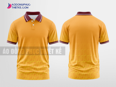 Mẫu áo đồng phục công ty Him Lam màu cam thiết kế đẹp mẫu 2 DPP18B